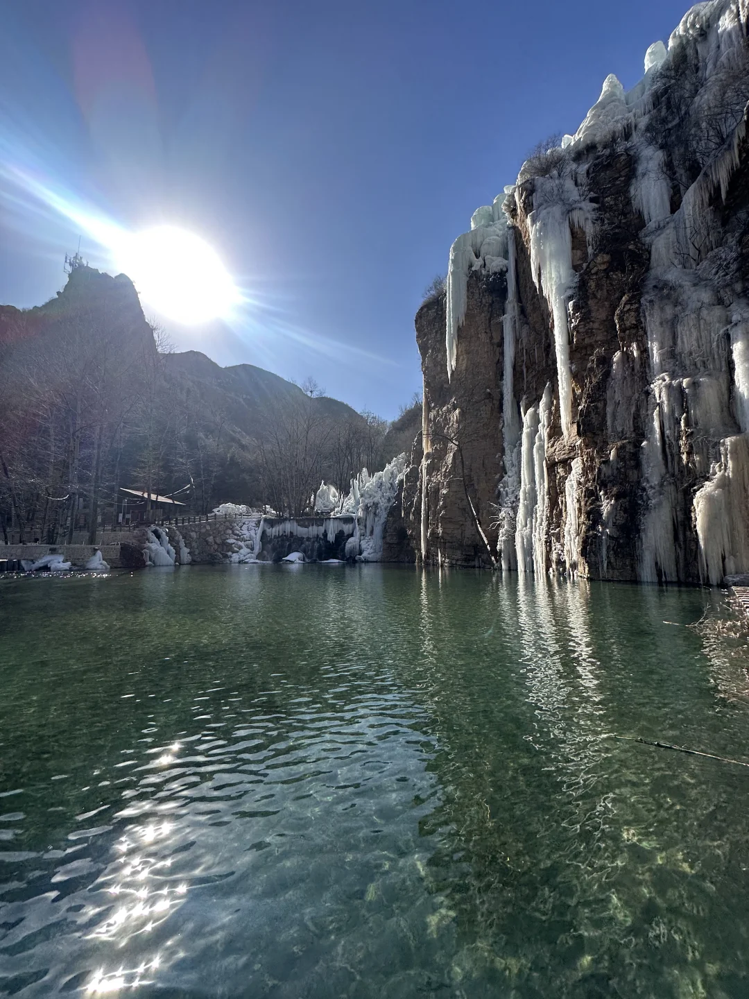 大同的冰瀑真的太美了！