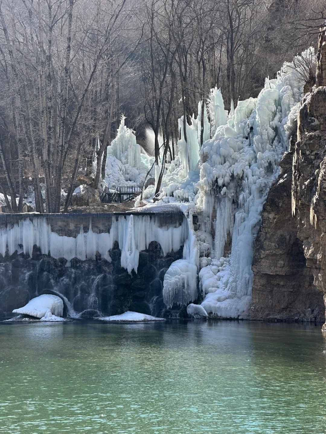 大同的冰瀑真的太美了！