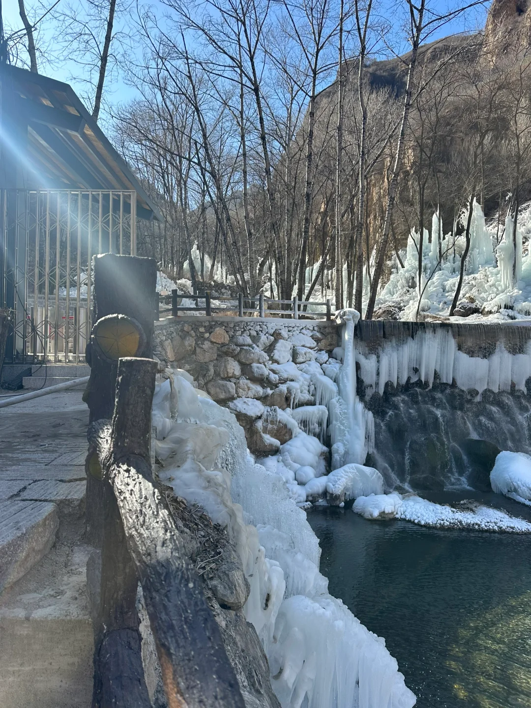 大同的冰瀑真的太美了！
