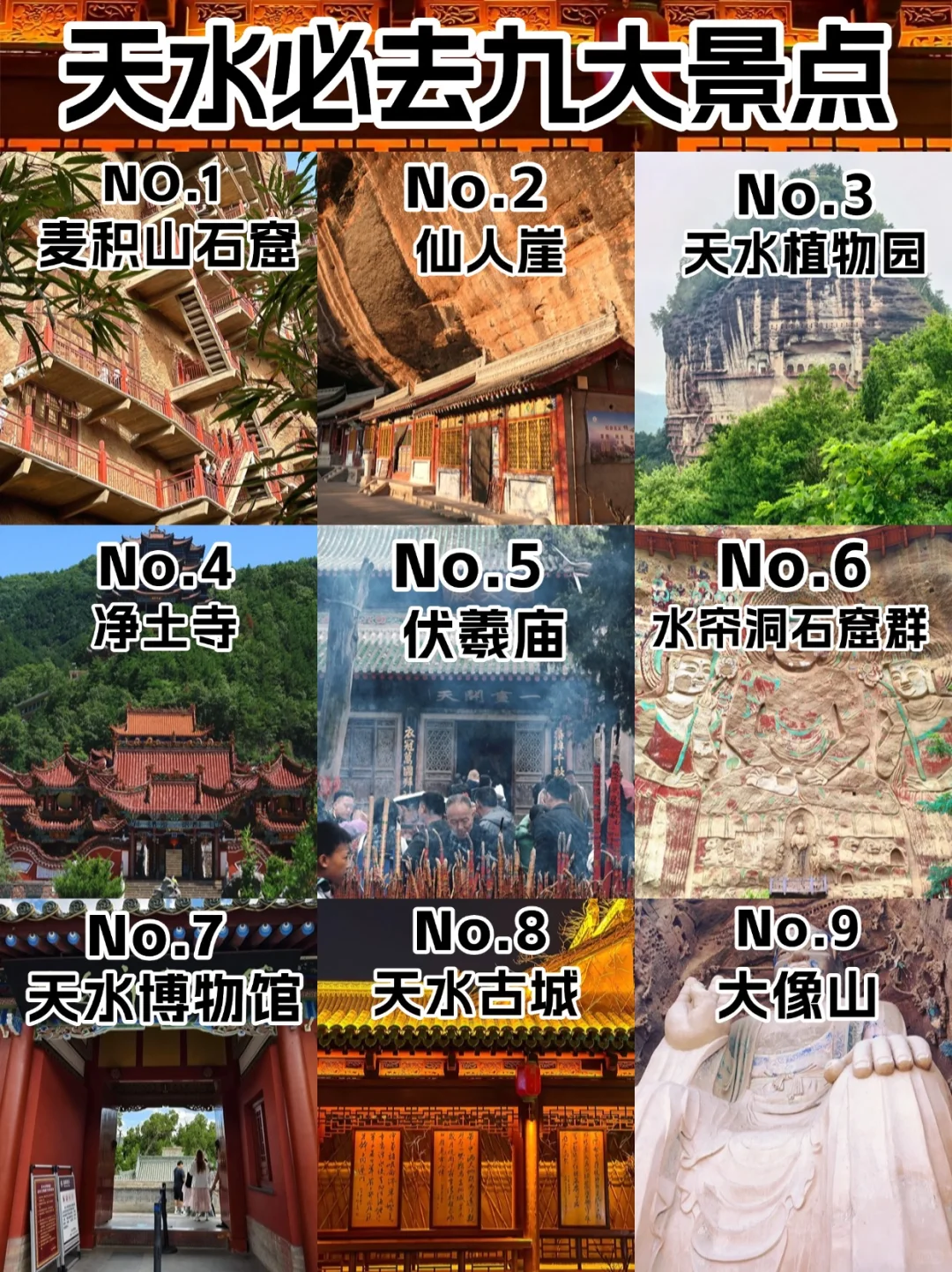 甘肃天水旅游攻略：羲皇故里，自然人文之美