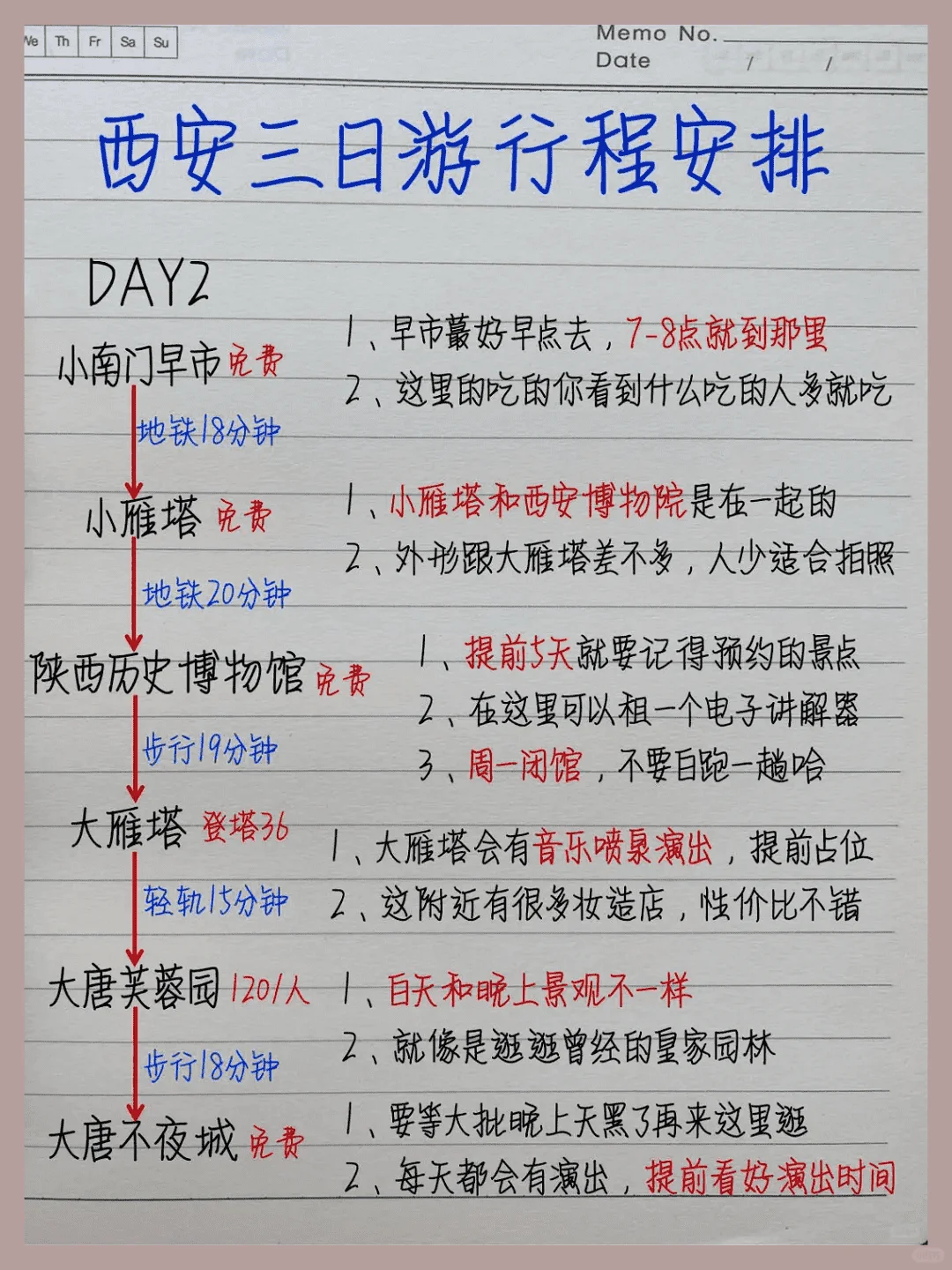 西安旅游攻略-重要的是不走回头路