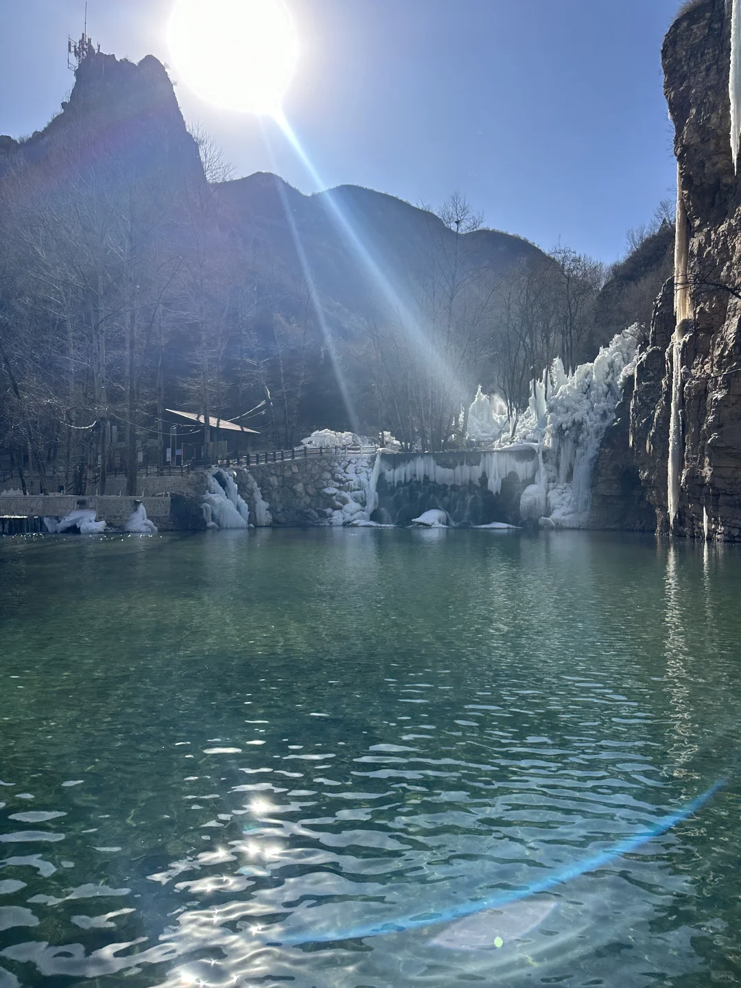 大同的冰瀑真的太美了！