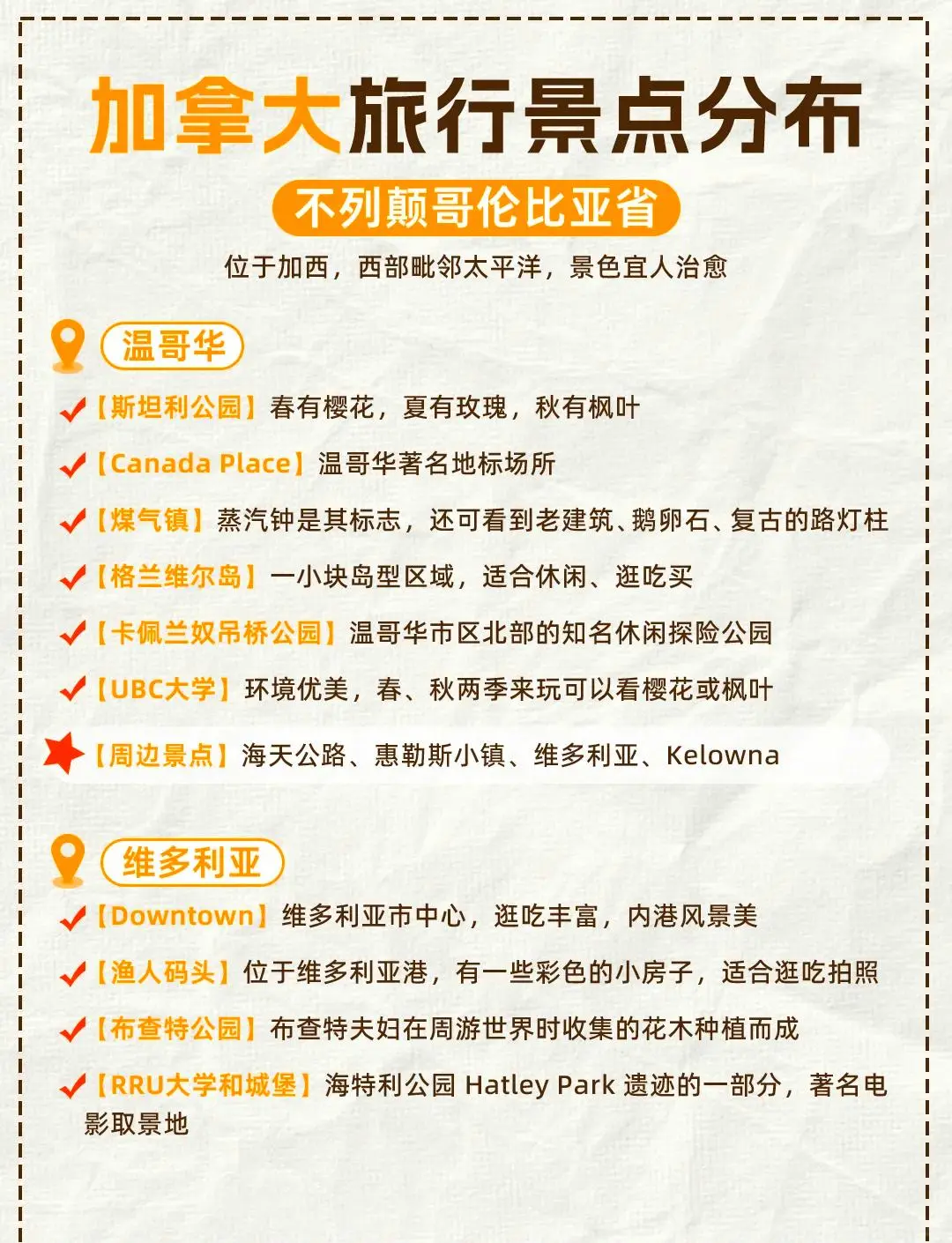 加拿大旅行必去景点全攻略，收藏不踩雷！