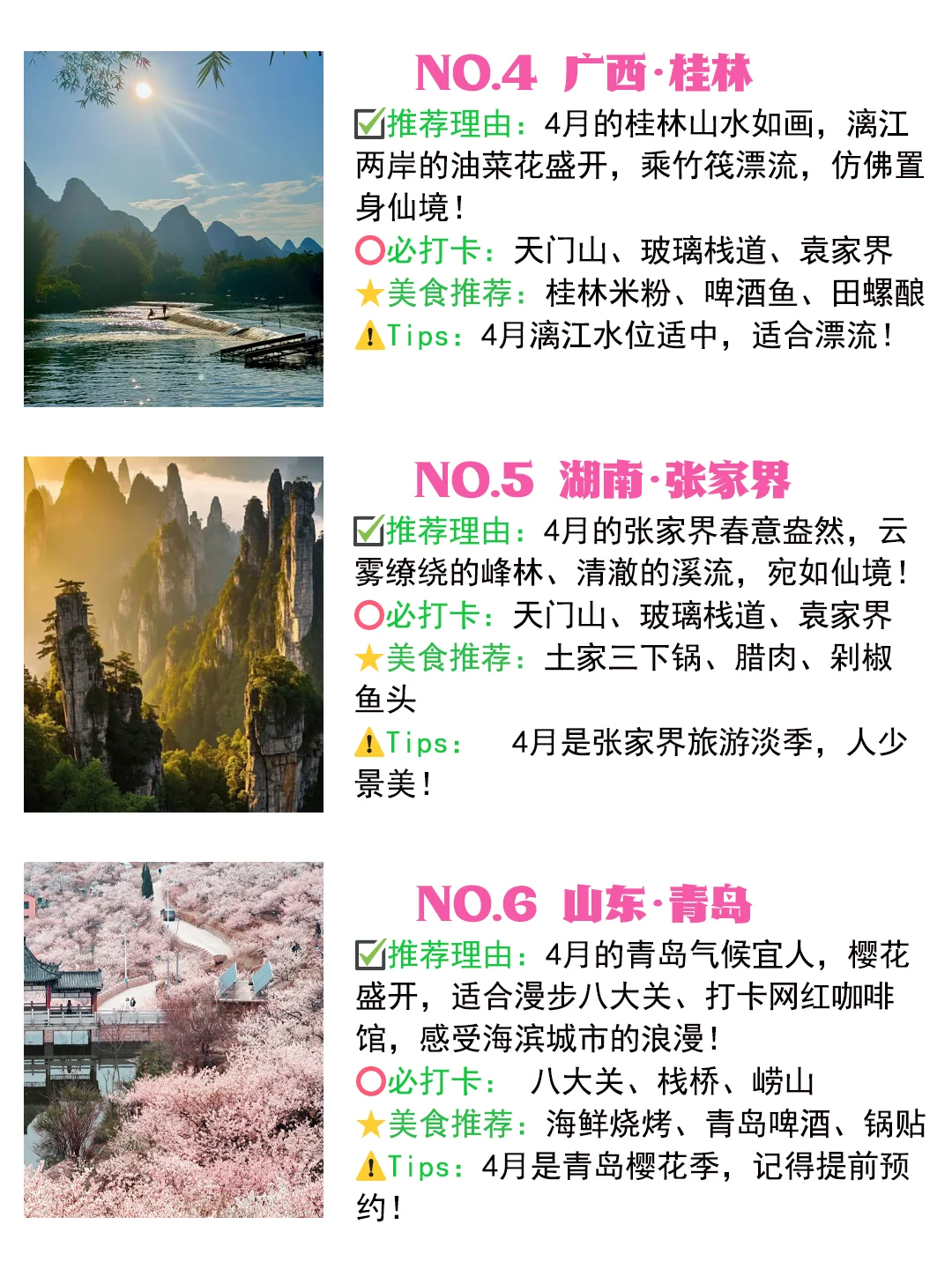 不愧是Deepseek,4月最佳旅游城市很会推荐
