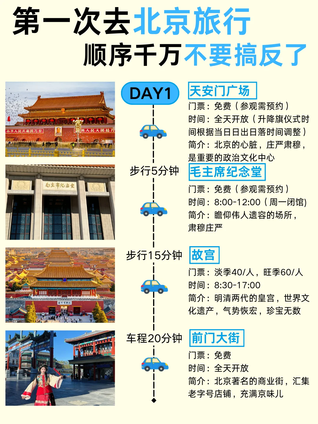 带家人来北京🌈4天3晚路线攻略收好！