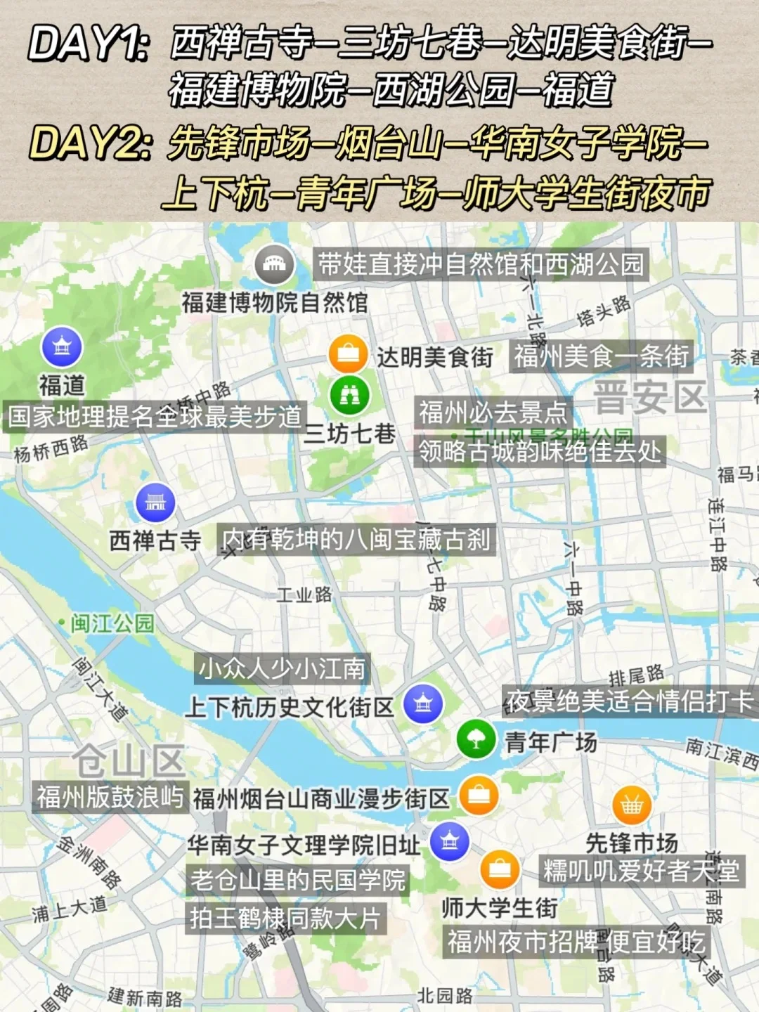 被低估的福州｜两天时间怎么玩？省时攻略版📷