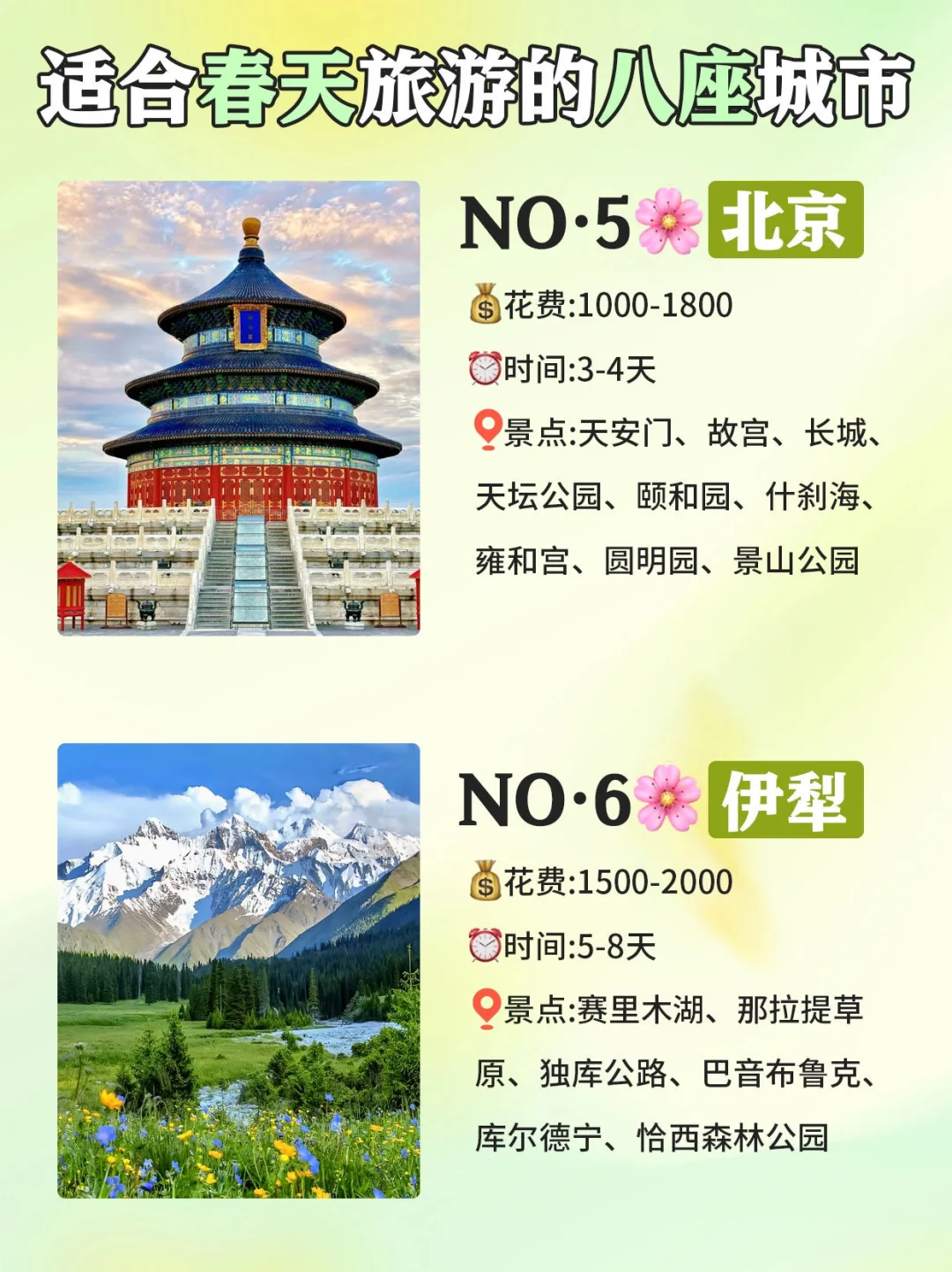 适合春天旅游的八个城市🍃不能错过🔥