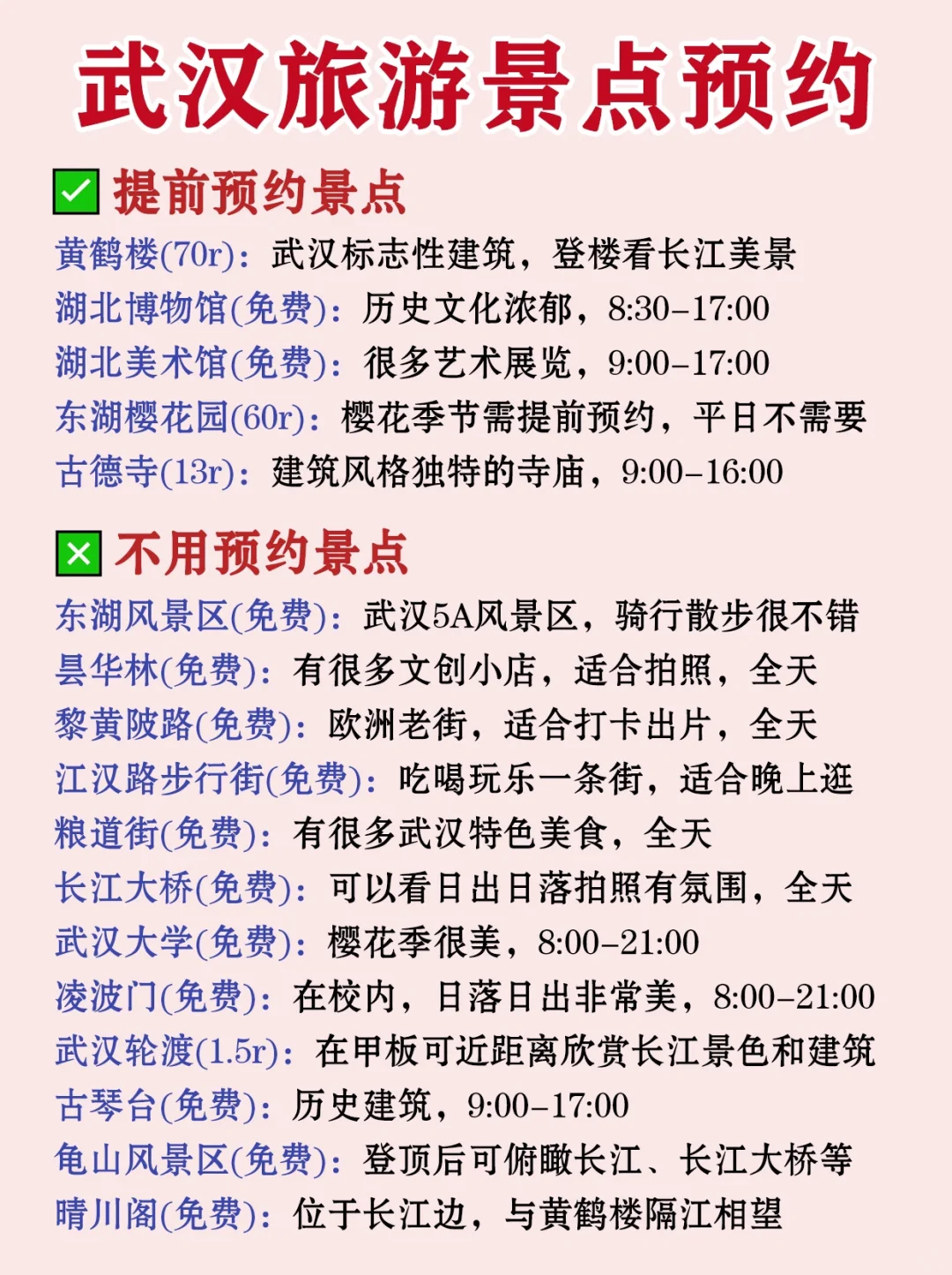 武汉樱花季🌸2天1晚旅游攻略‼️轻松拿捏🤏🏻