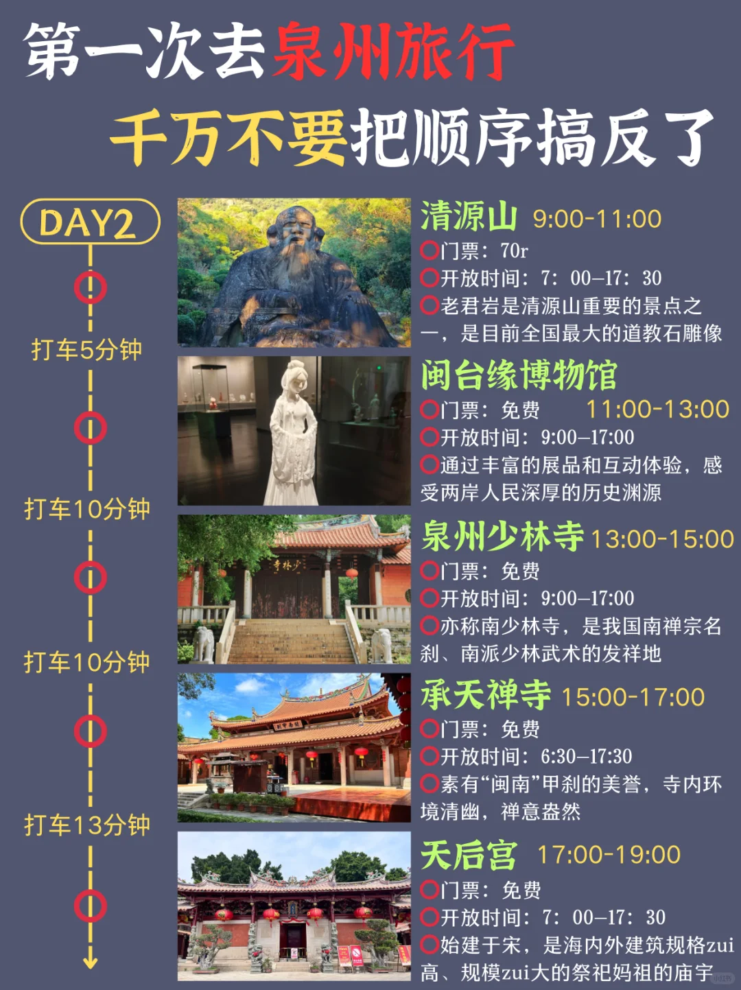 泉州旅游攻略📍3天2夜不绕路行程➕建议！！
