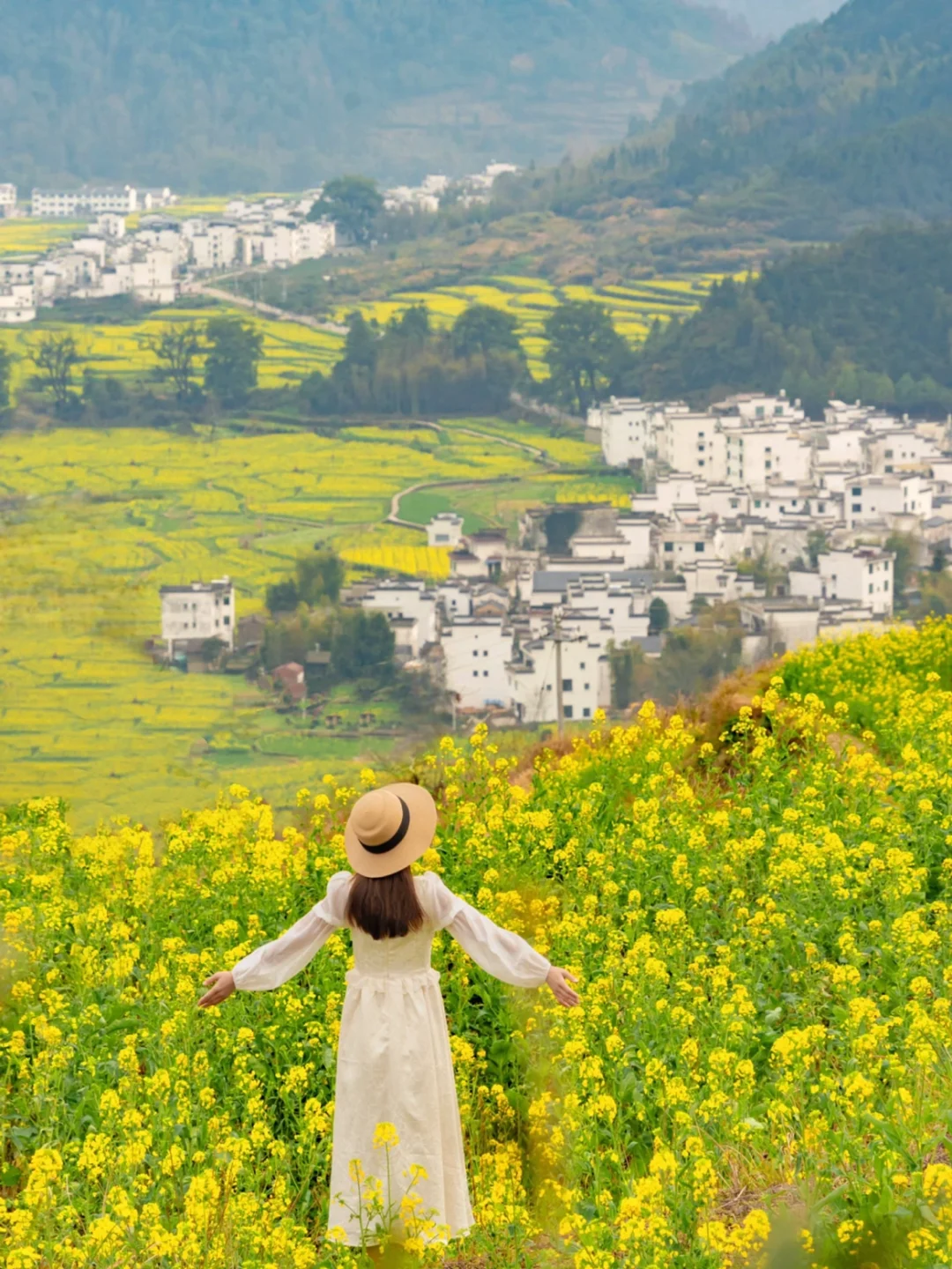 我在婺源上春山!最美古村的春天真的好绝!