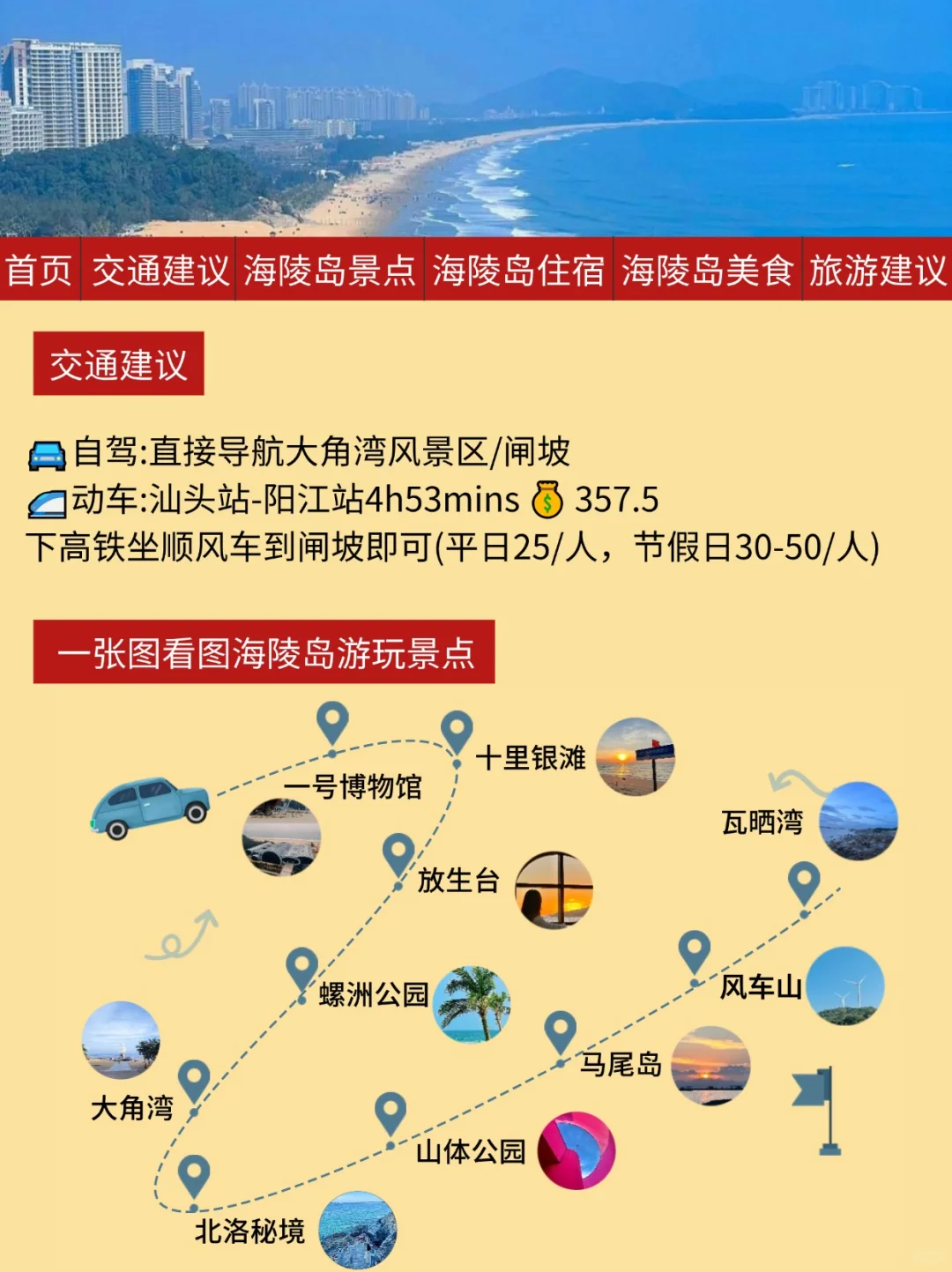 海陵岛旅游通知📢送给即将去海陵岛的姐妹