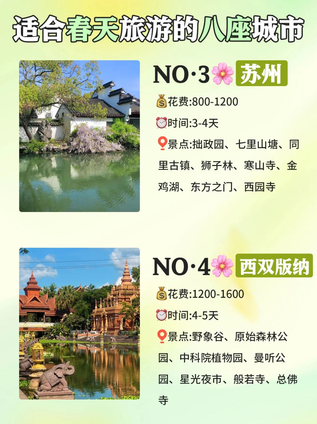 适合春天旅游的八个城市🍃不能错过🔥