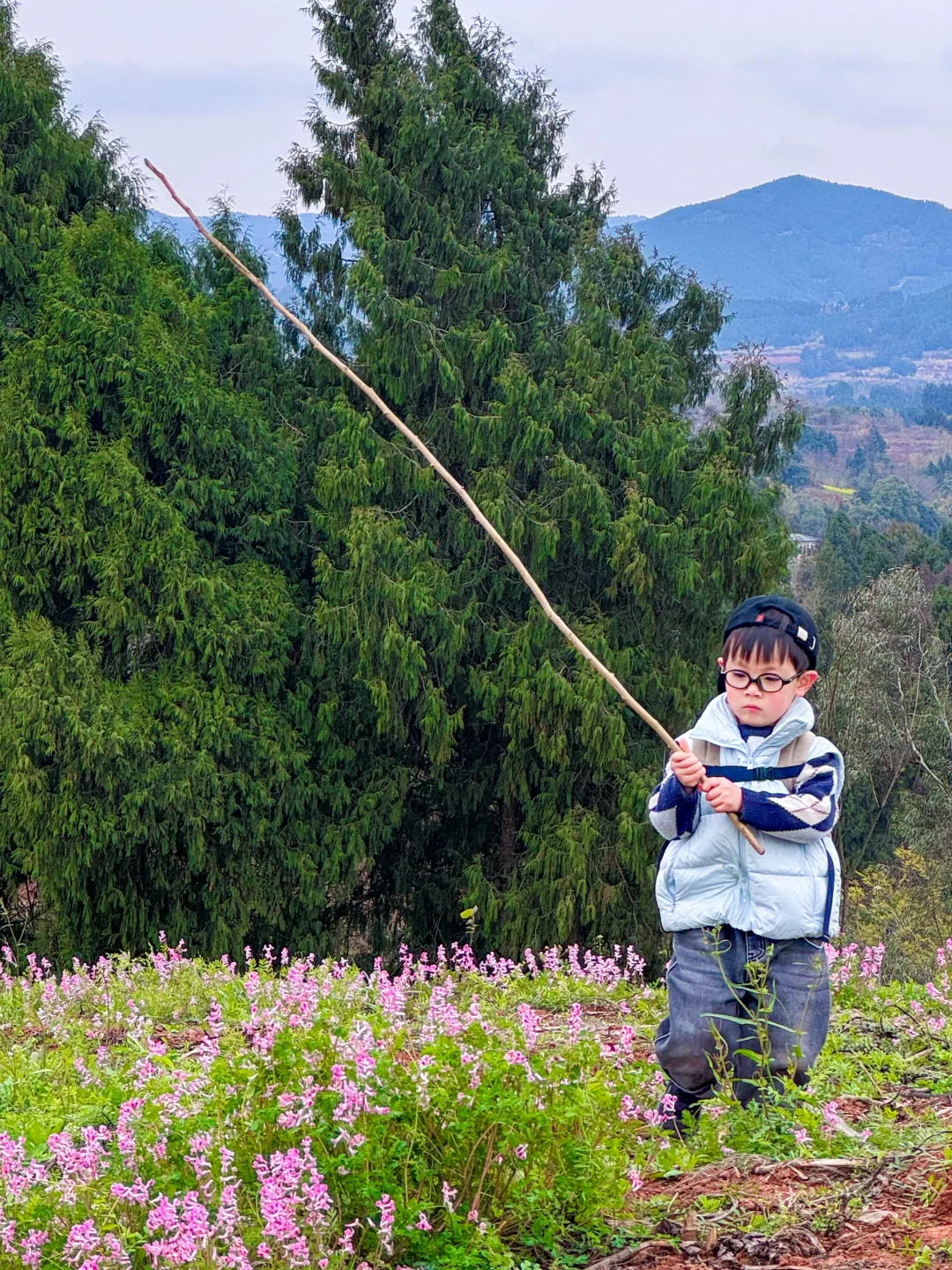 成都1h｜绝美山脊徒步路！赏花🌸看火车🚞坐船