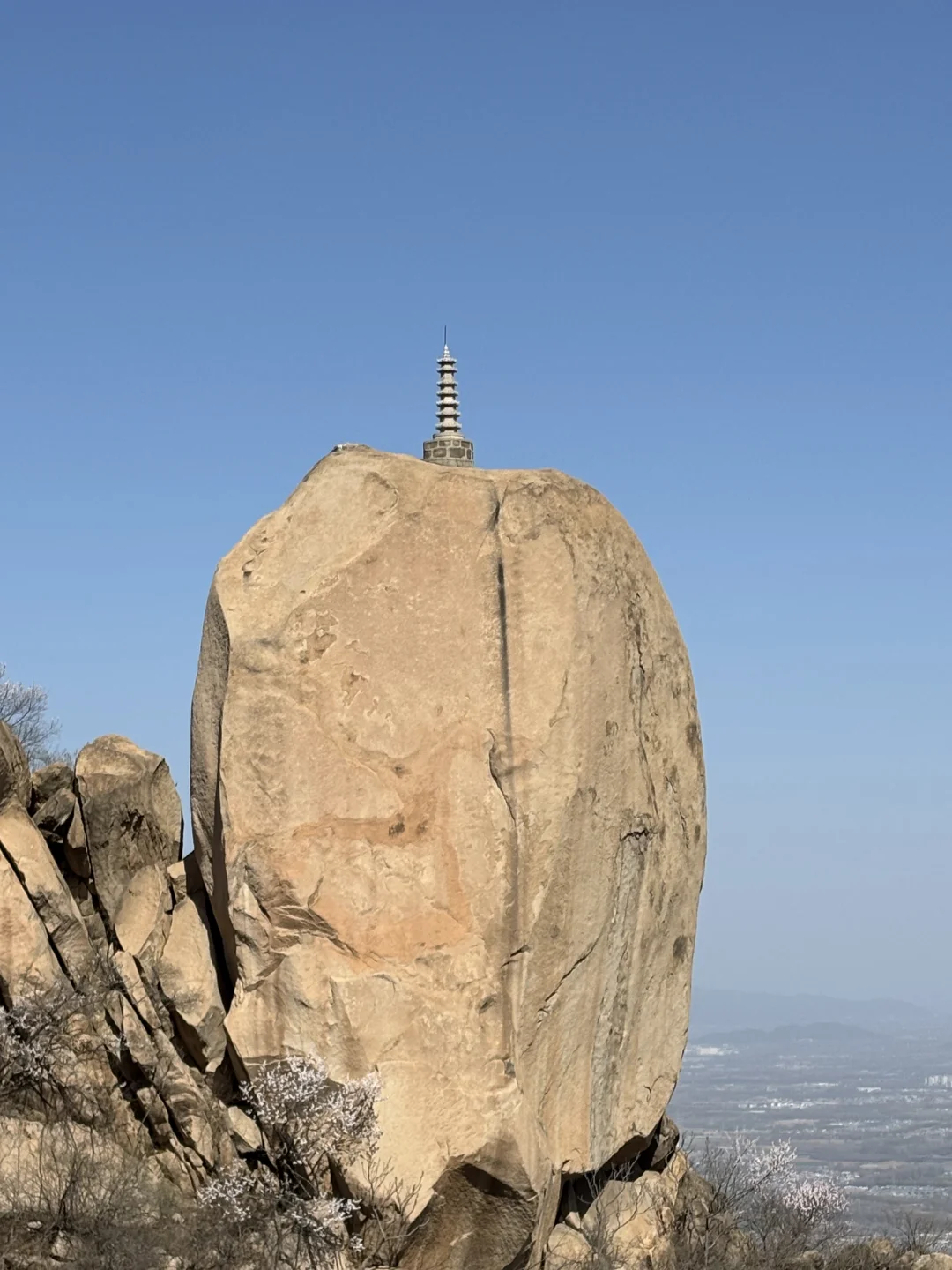 🌸桃花奇石,北京凤凰岭桃花开啦!