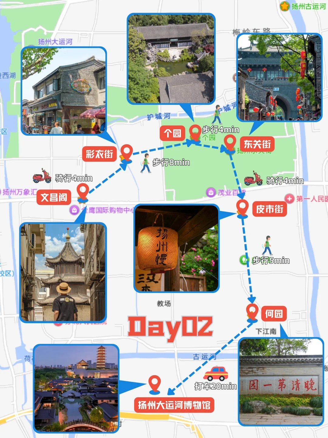 烟花三月下扬州❗️两天一夜不废腿攻略