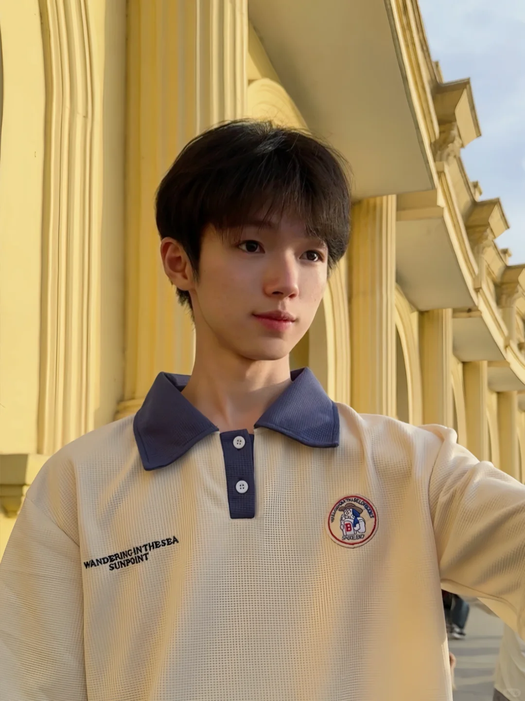 在宁夏银川的览山公园自拍