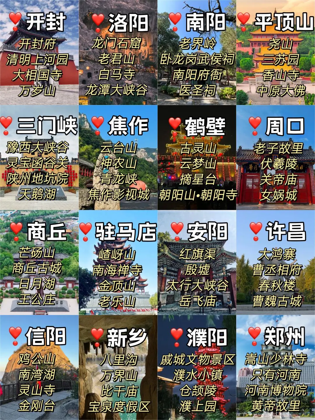 3月河南旅游攻略（附三日游路线）