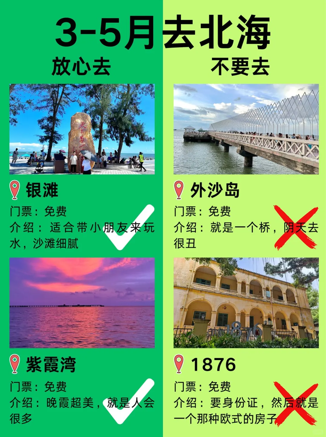 3-5月北海最新攻略!建议去🆚不建议去‼