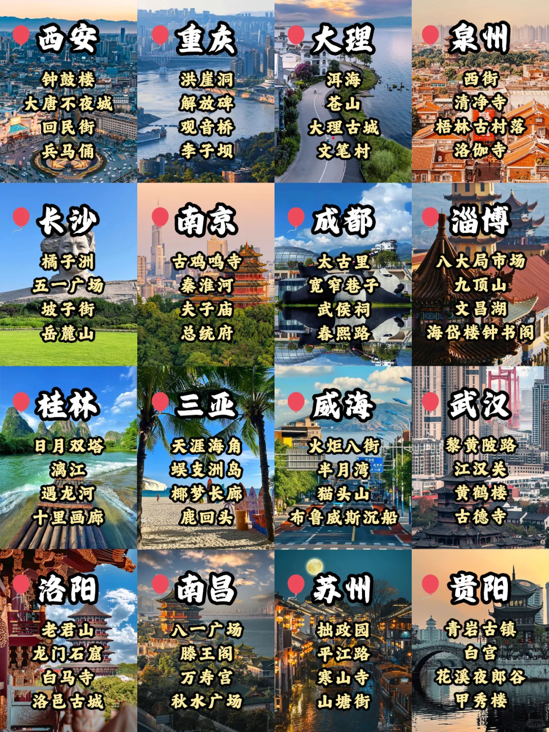 闺蜜出游❣情侣约会超适合出行的城市❗码住