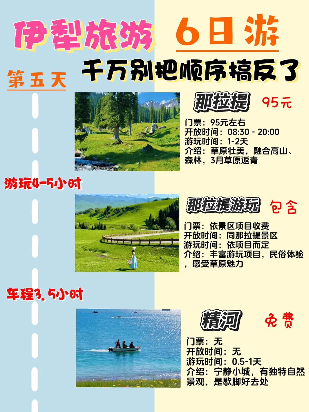 伊犁＋赛里木湖‼6天5晚全新攻略💯