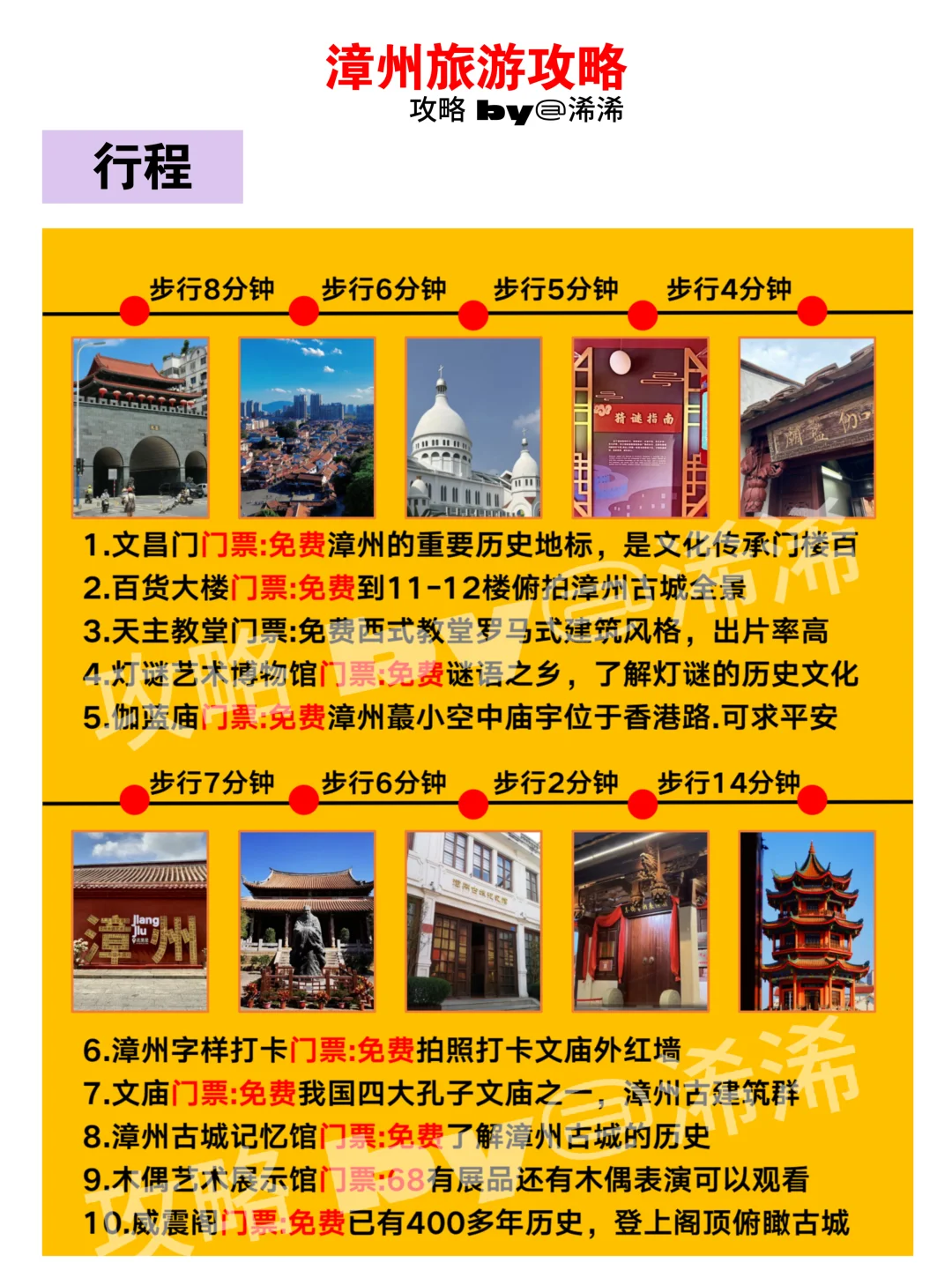 去漳州旅游的16个浪费💰和时间的行为‼️‼️