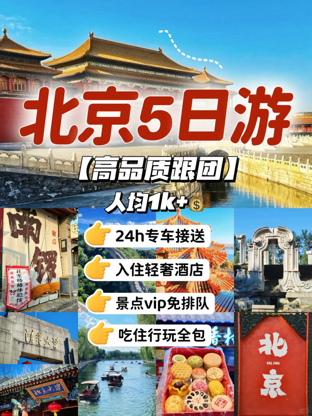 人均1k+💰北京/5天4晚精华版旅游攻略❗️