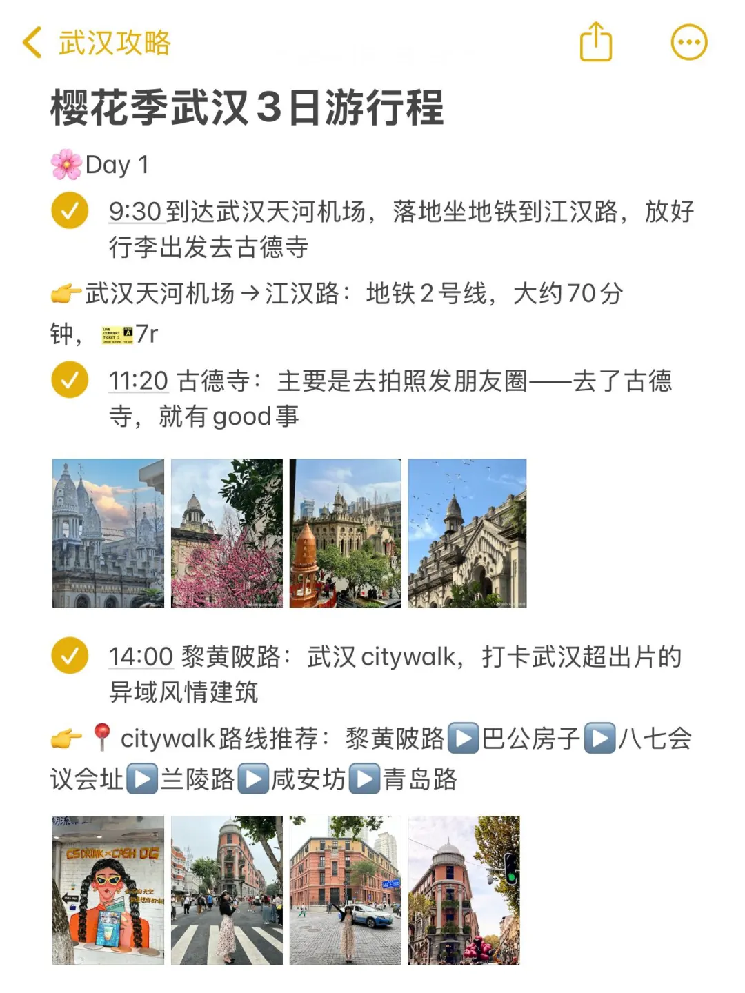 对自己做的武汉🌸攻略满意得睡不着…