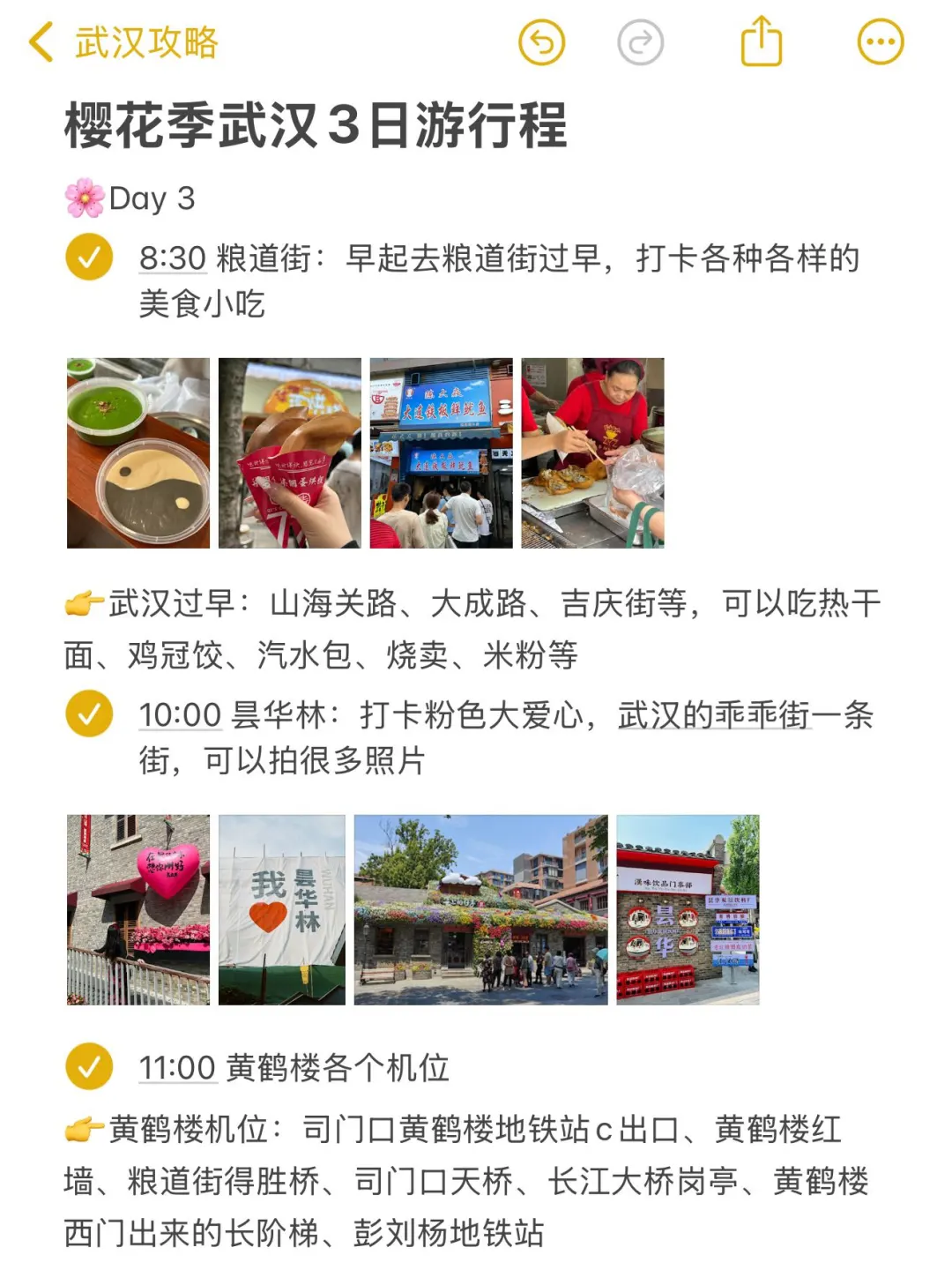 对自己做的武汉🌸攻略满意得睡不着…