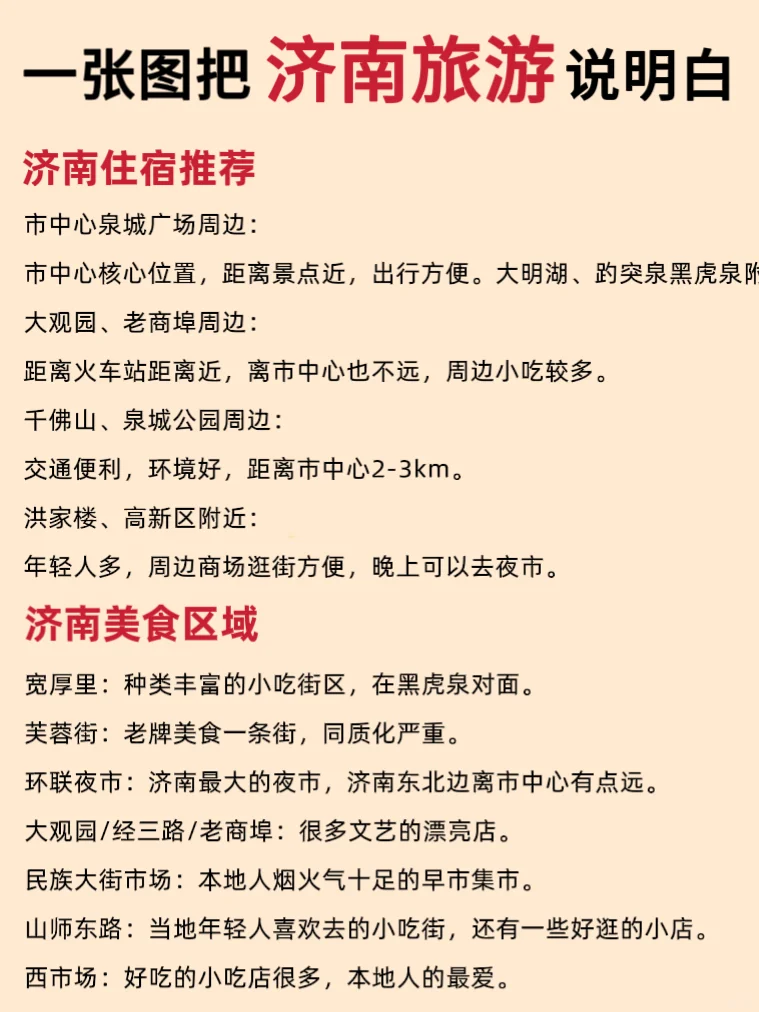 济南土著整理‼️超详细旅游攻略一篇就够了✅