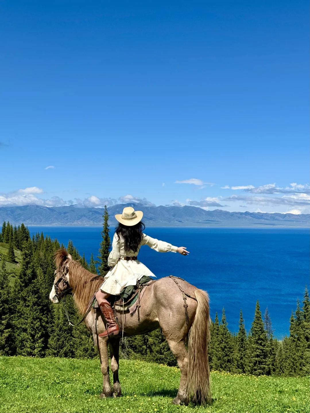 就现在！梦里的场景出现了！赛里木湖live