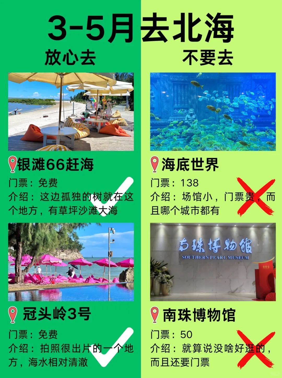 3-5月北海最新攻略!建议去🆚不建议去‼