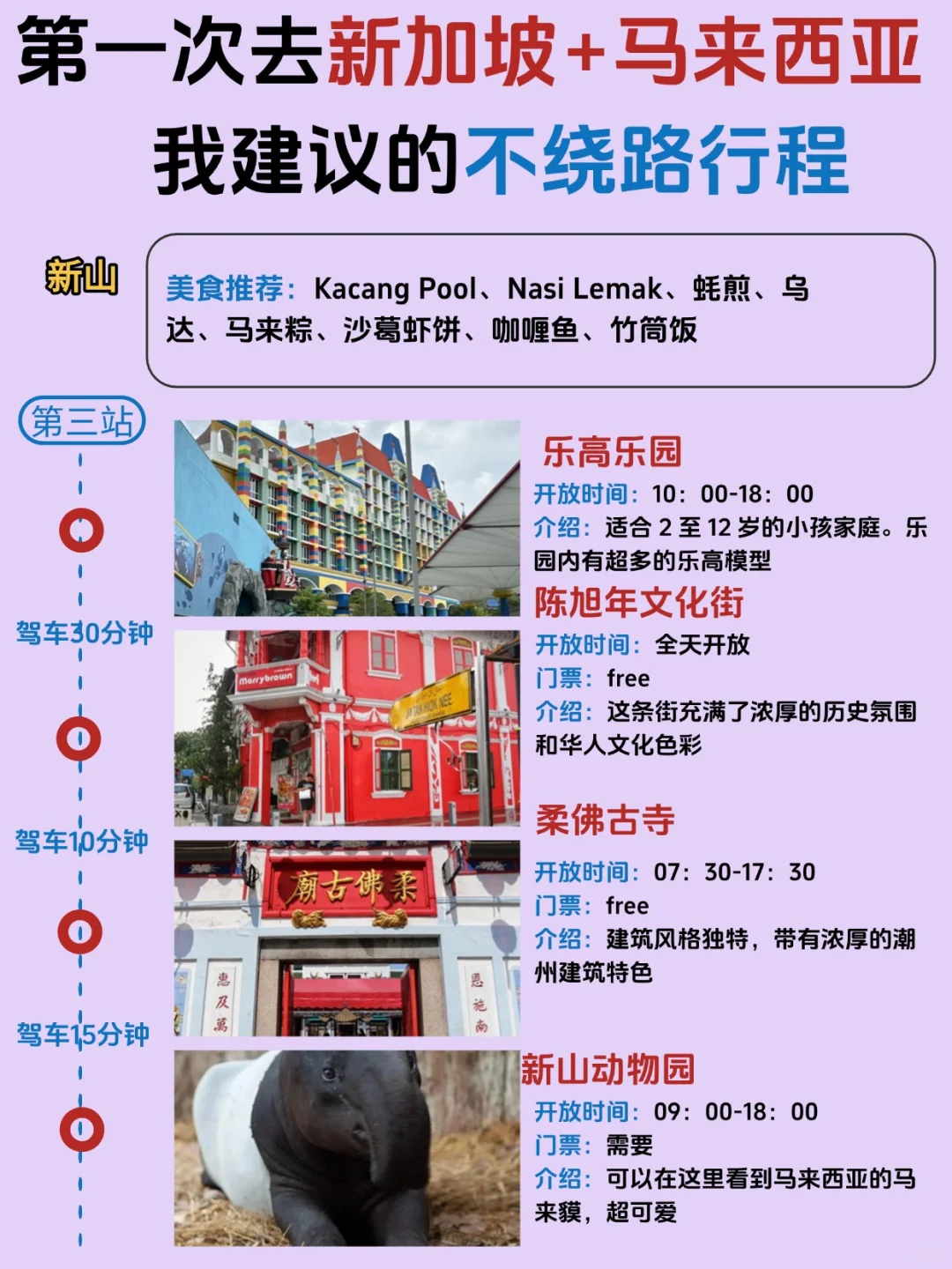 八探新马，超实用新马全境旅游路线