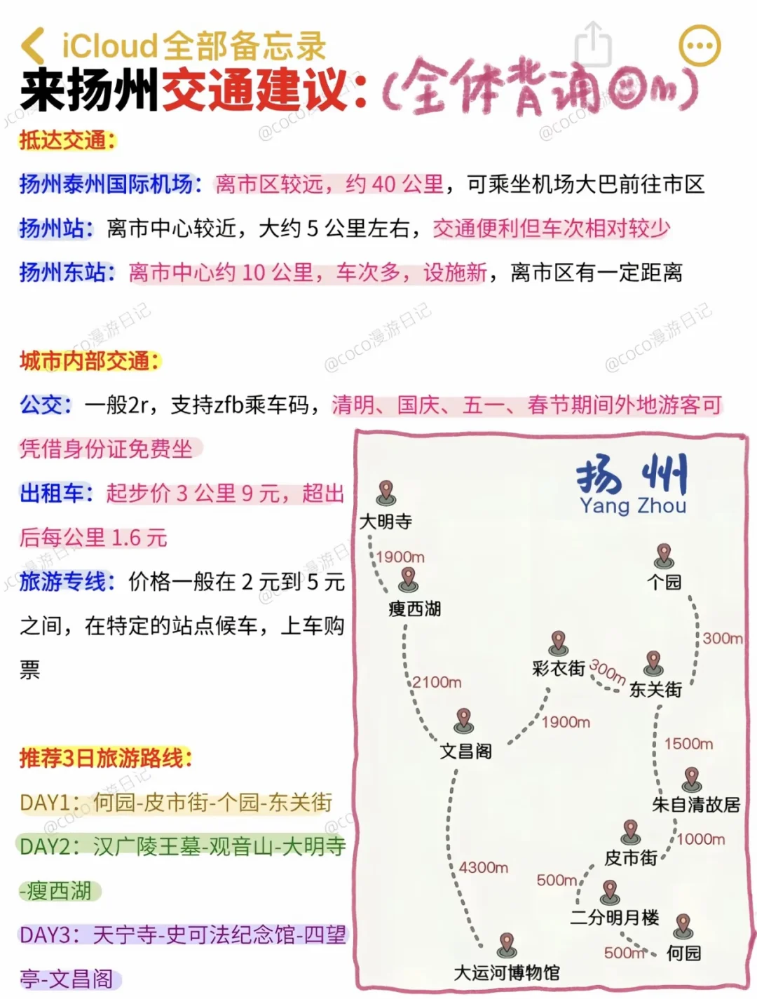 别再乱逛啦✨扬州旅行攻略一键收藏