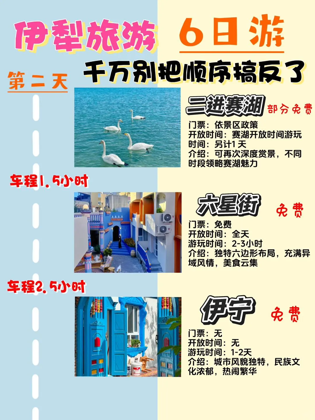 伊犁＋赛里木湖‼6天5晚全新攻略💯