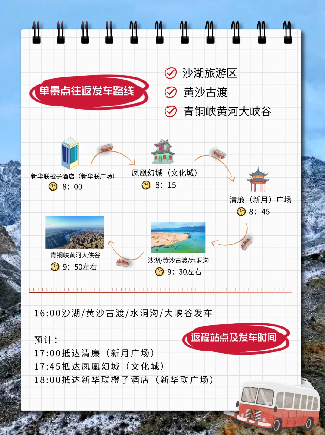 宁夏景区一日游路线和站点！