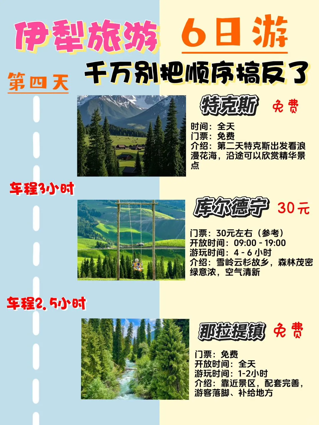 伊犁＋赛里木湖‼6天5晚全新攻略💯