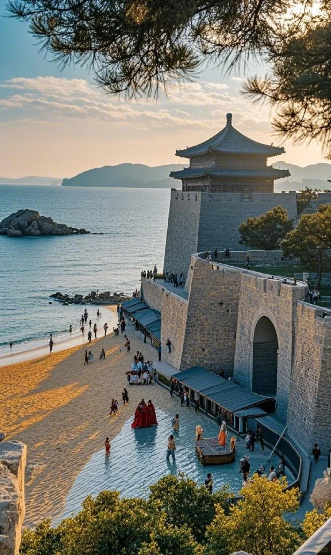 威海的天是蓝的，风是甜的