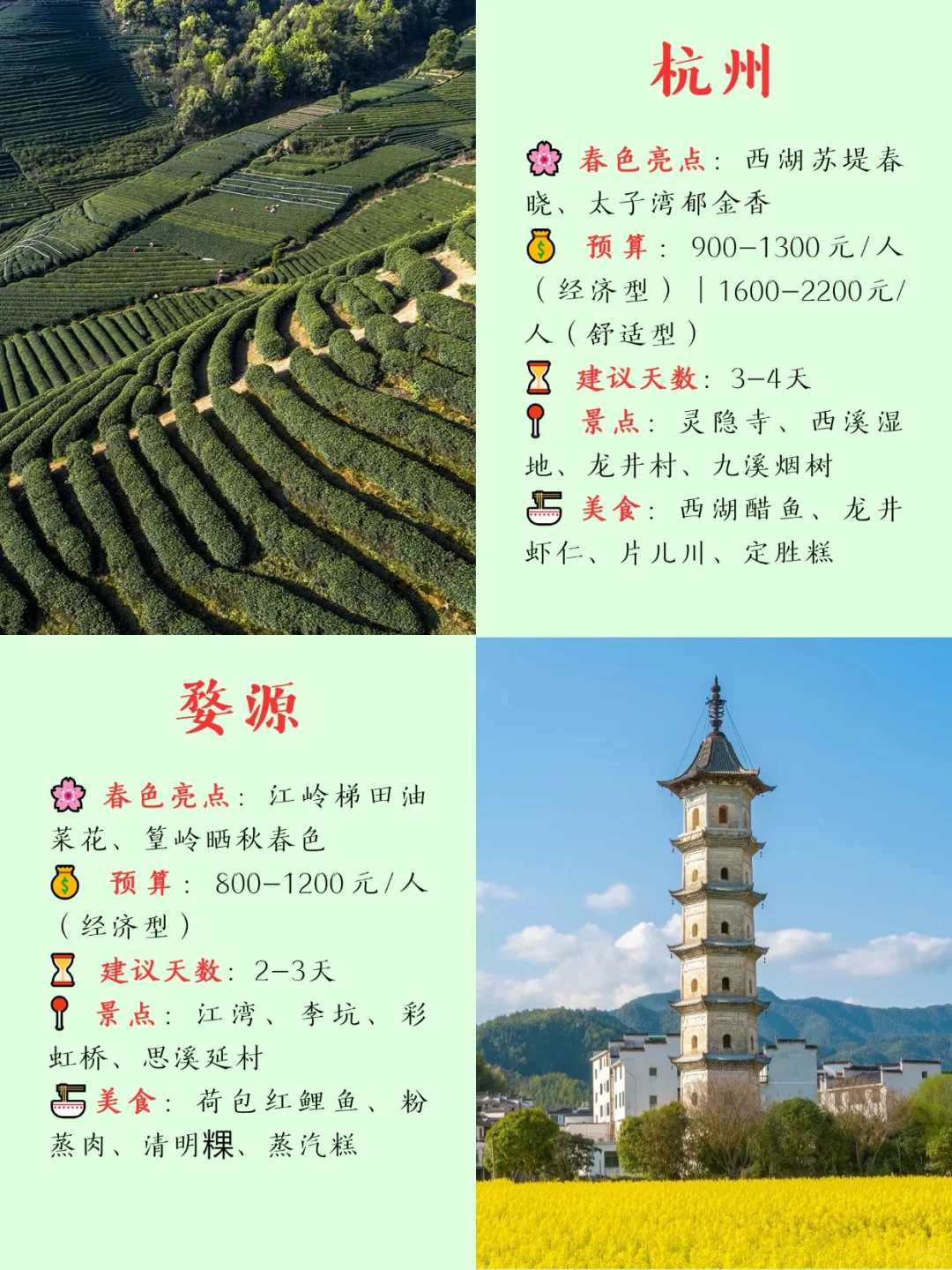 我总结了16个春天💐必去的城市（含预算）