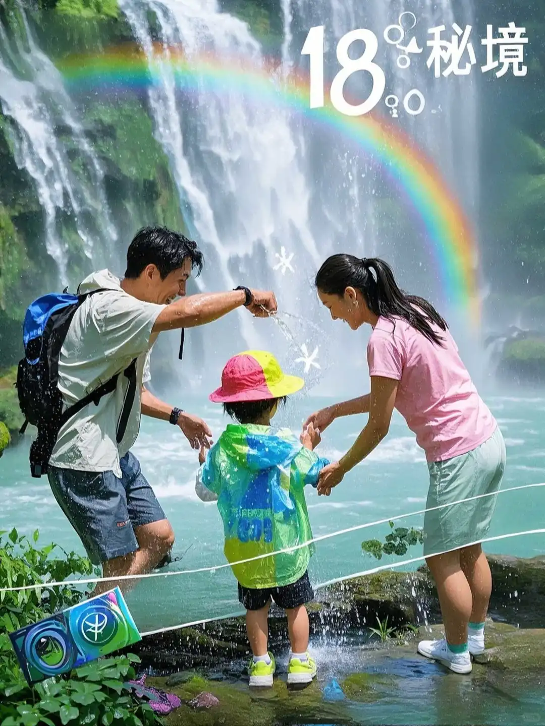 贵州18°C避暑秘境｜天眼脚下玩瀑降