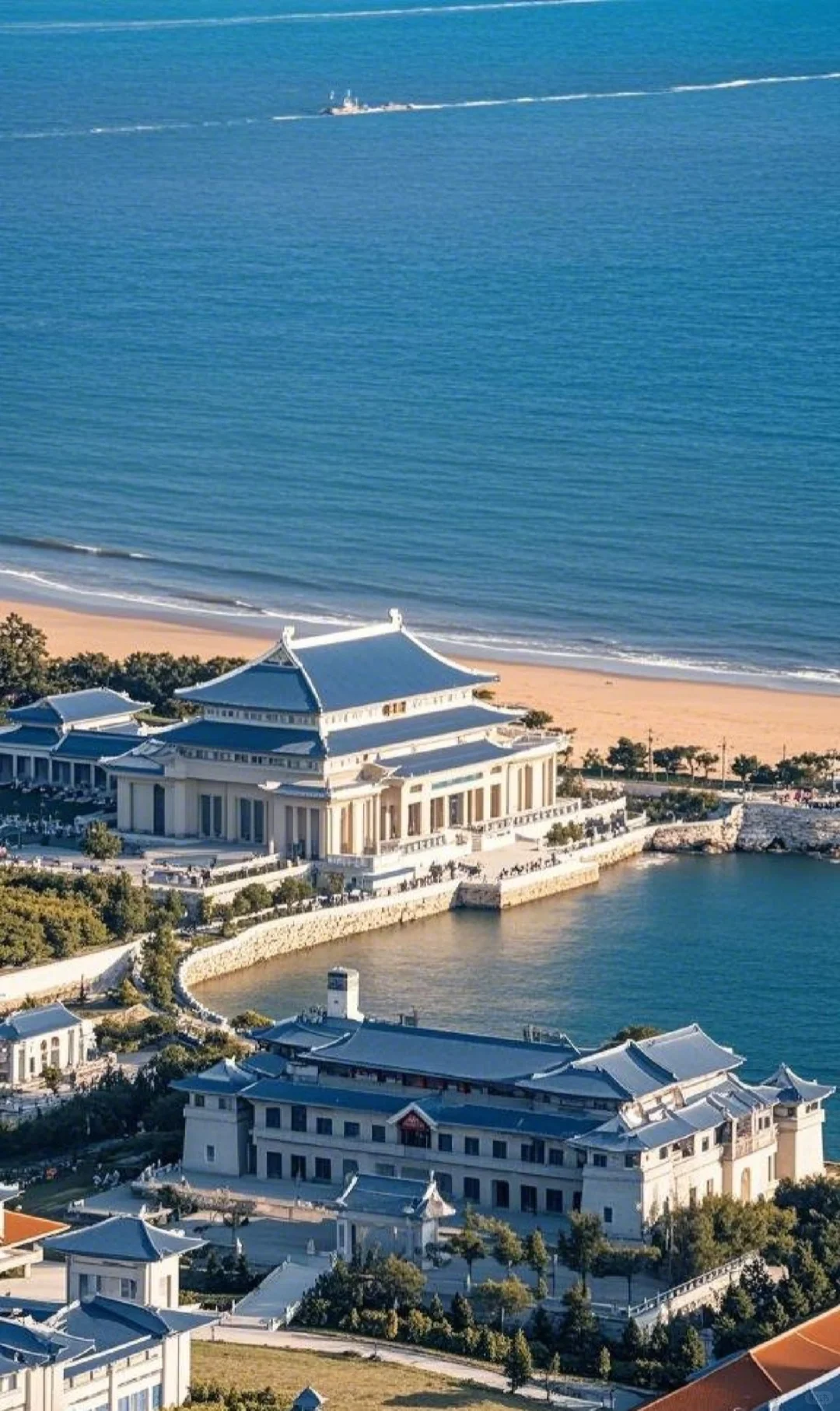 威海的天是蓝的，风是甜的