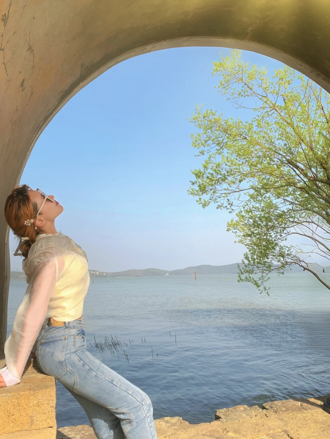 J人一个人无锡旅游，不同路人拍的照片