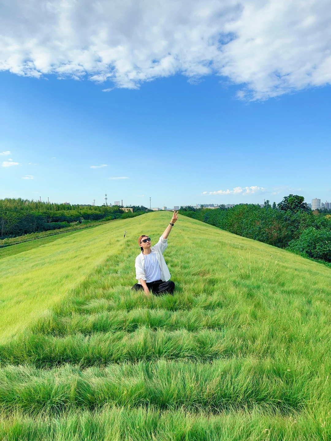 赵王城遗址公园|这片草坪太出片啦!敲治愈✅