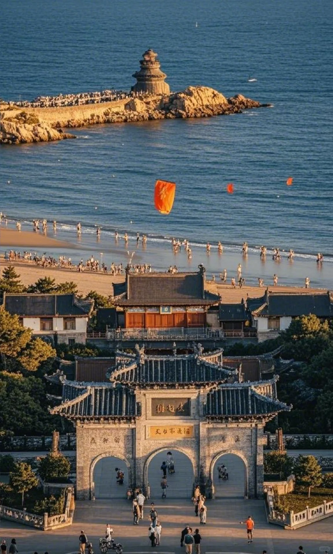 威海的天是蓝的，风是甜的