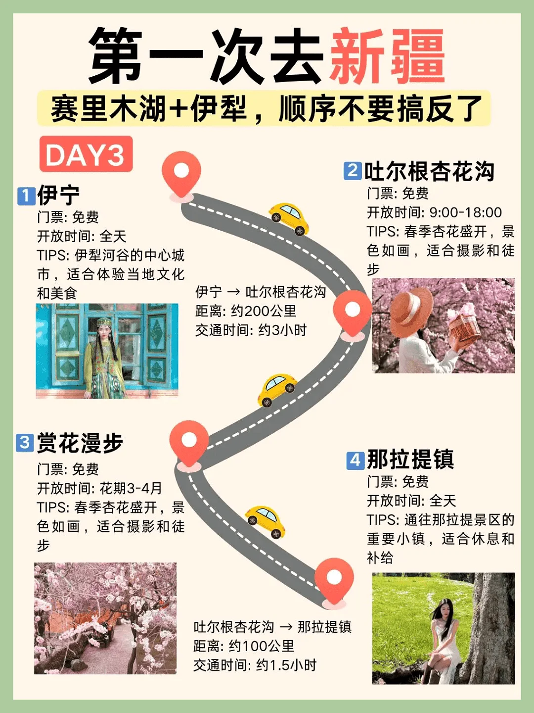 赛里木湖+伊犁杏花7天6晚详细攻略