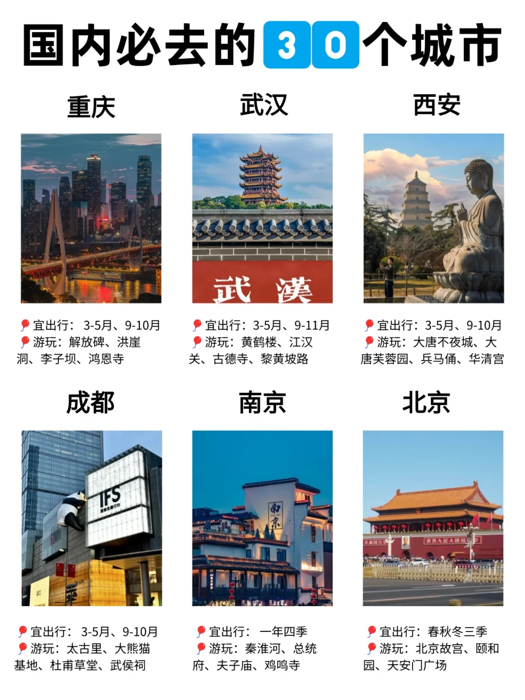 30 个国内宝藏城市 | 人生必打卡清单🧾