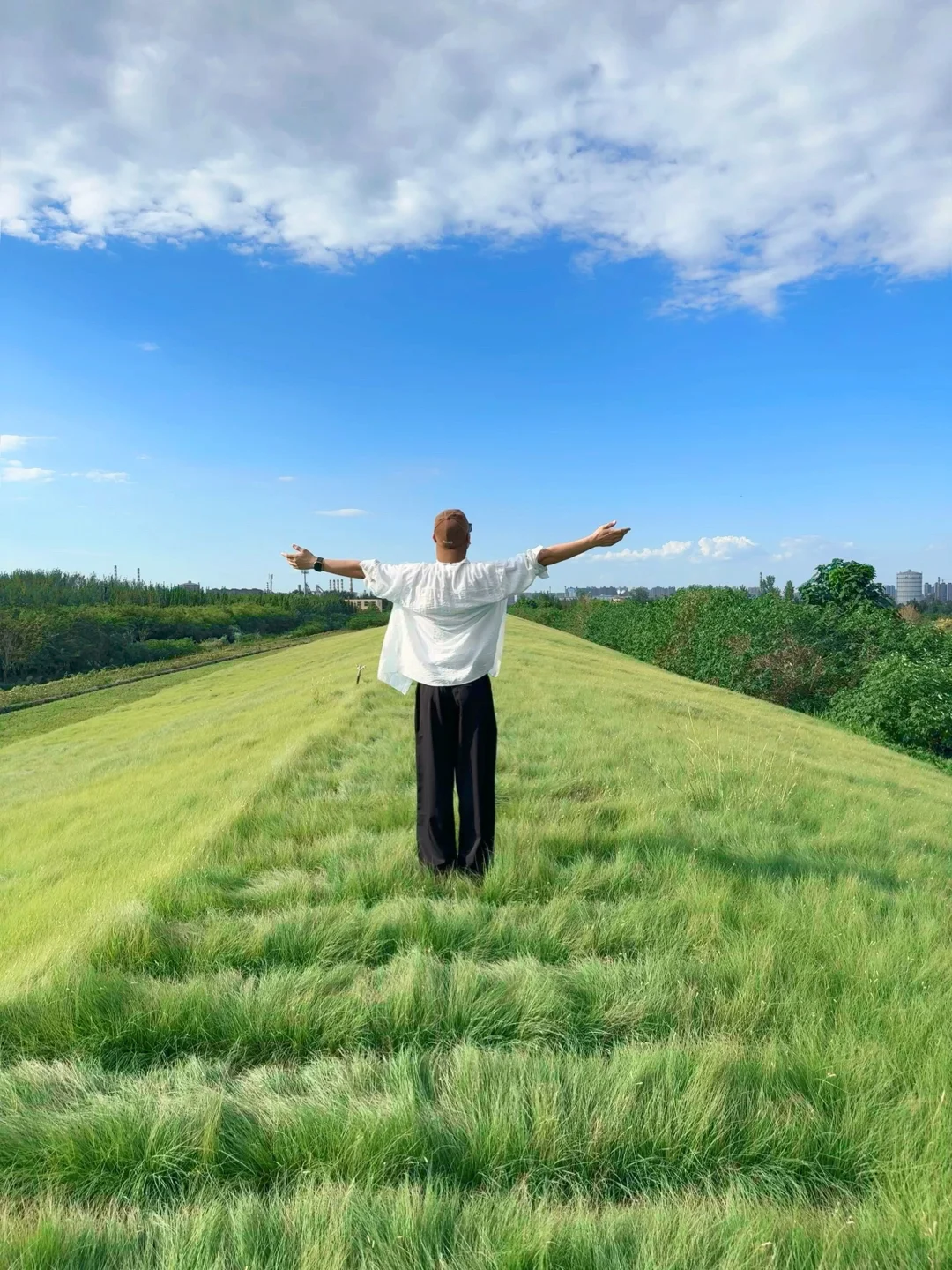 赵王城遗址公园|这片草坪太出片啦!敲治愈✅