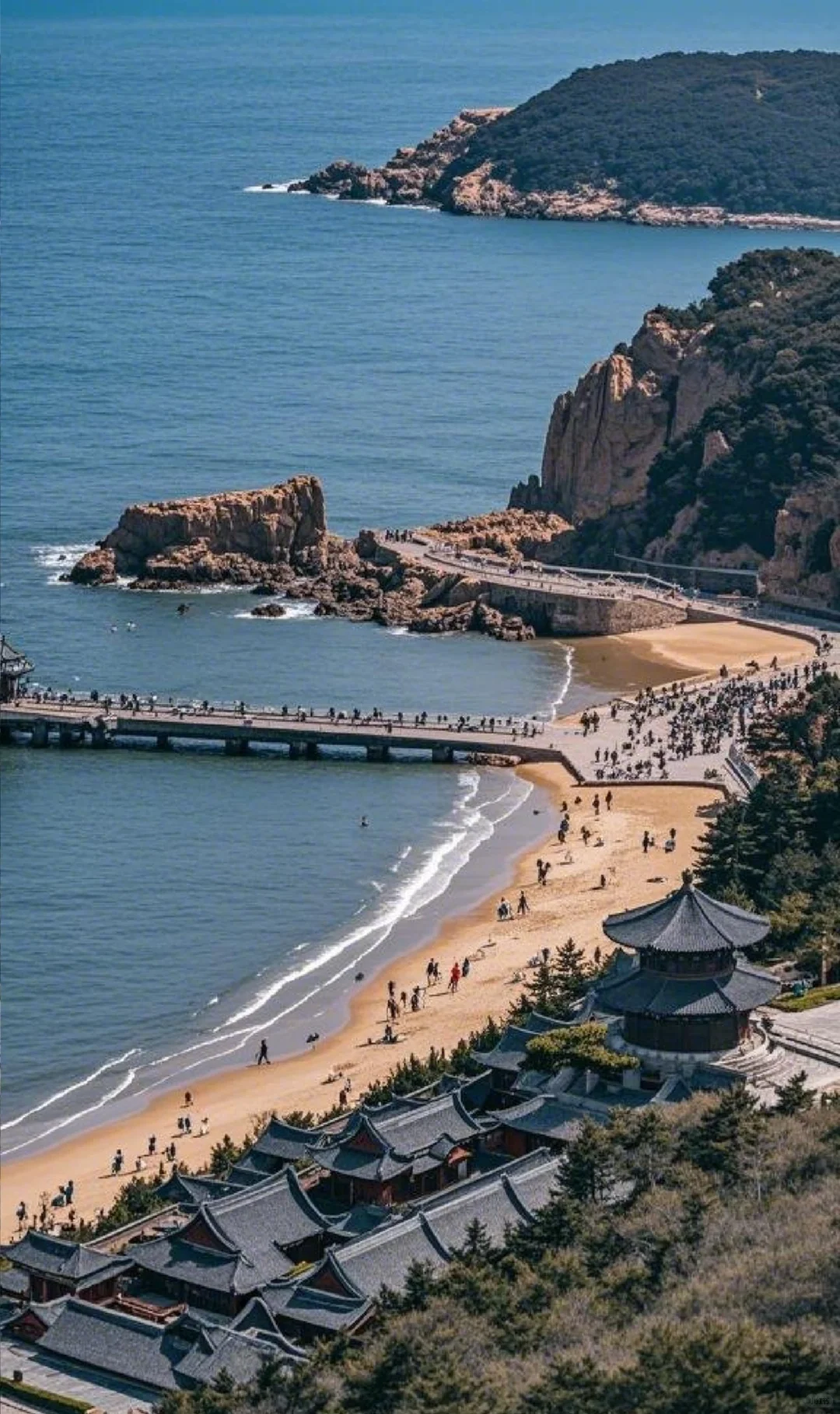 威海的天是蓝的，风是甜的