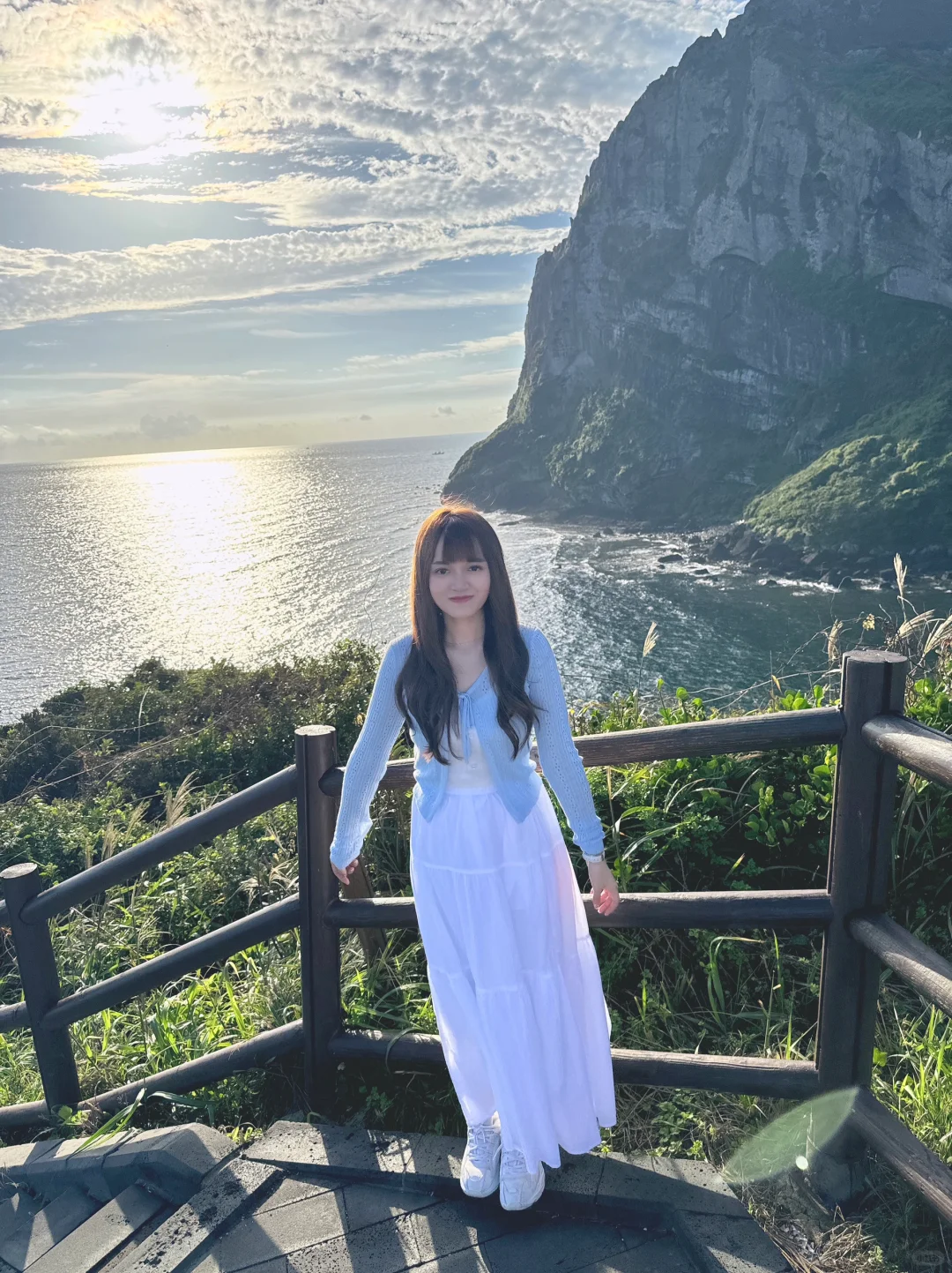 Jeju城山日出峰⛰️在济州岛拍到人生照片