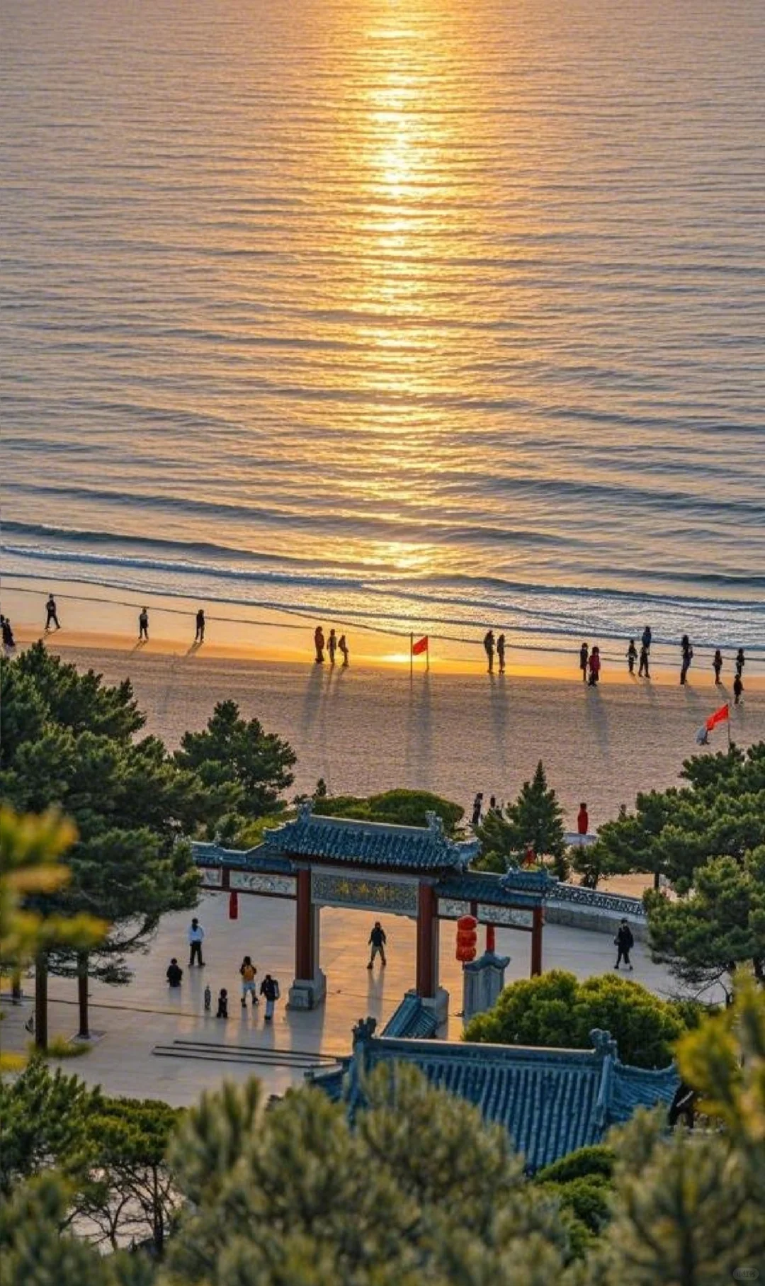 威海的天是蓝的，风是甜的