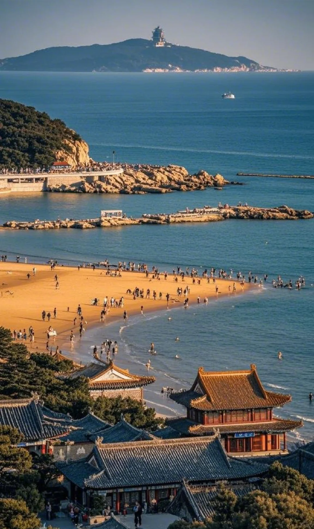 威海的天是蓝的，风是甜的